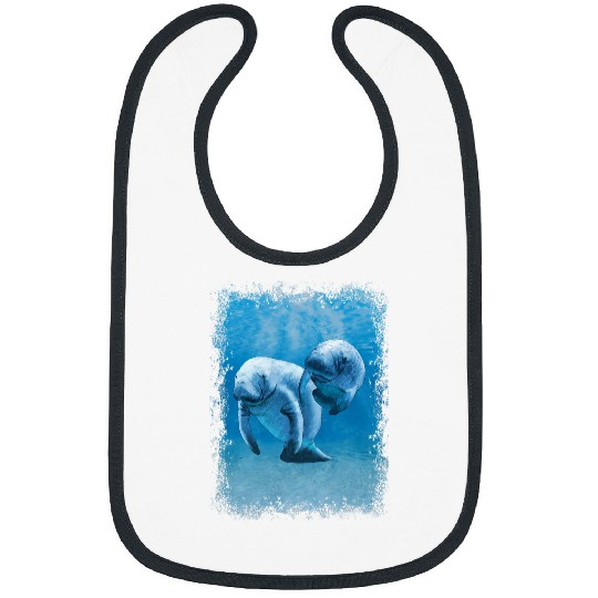 Manatee Pet Tribal Manatees Sea Life Bibs