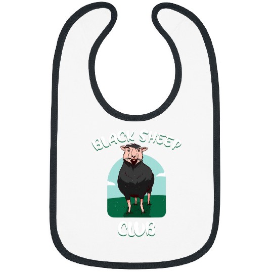 Sheep Pet Funny Black Sheeps Club Cute Sheeps At The Farm Bibs