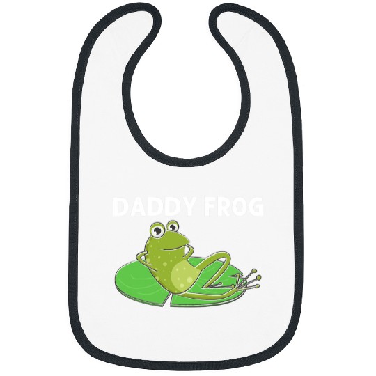 Frog Pet Gift For Dad Men Cute Bullfrog Toad Tadpole Pet Lovers Bibs