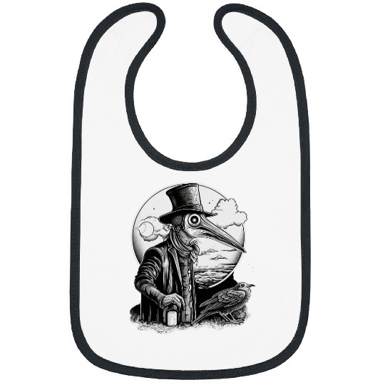 Funny Plague Doctor cool Grunge Style leeches medicals 21 Bibs