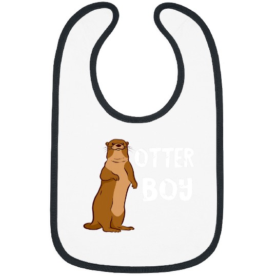 Otter Pet Otters Boy Sea Otter Aquatic Mammal River Otter Sealife Bibs
