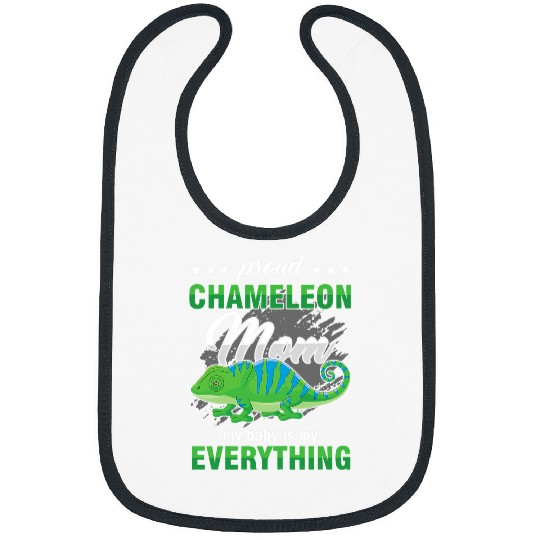 Chameleon Pet Proud Chameleon Reptile Iguana Mother Baby Animal Bibs