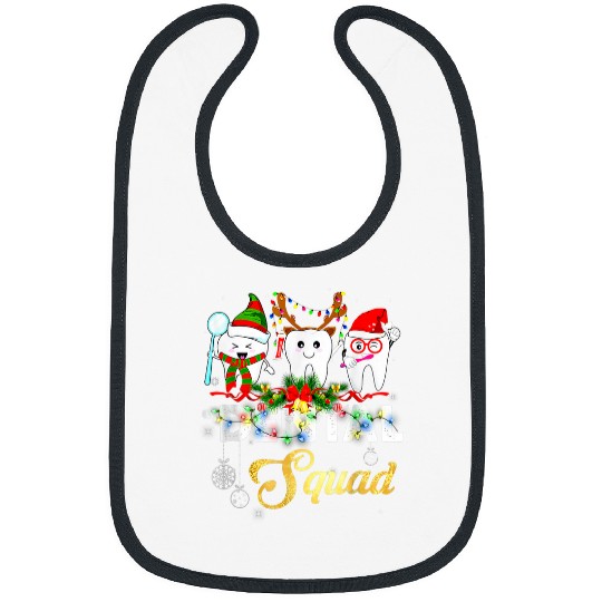 dentists Job hygienist santa hat christmas dental squad Bibs