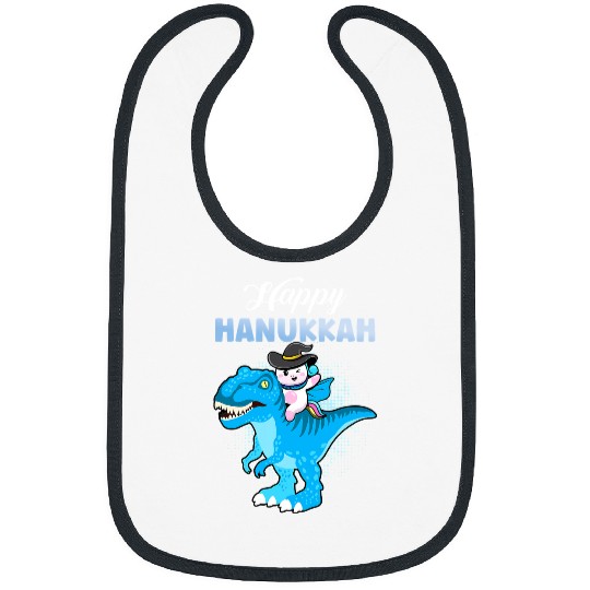 Unicorn Pet Lover Pony Jewnicorn Funny Hanukkah Unicorn TRex 6 Bibs
