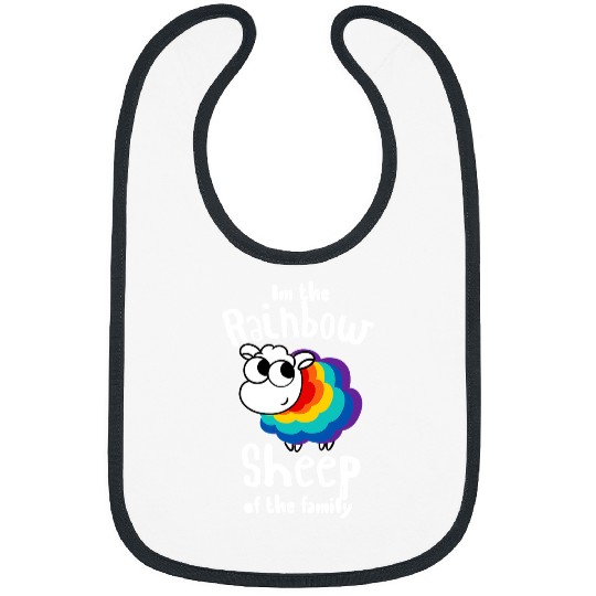 Sheep Pet Rainbow Sheep LGBT Gay LGBTQ Pride Queer Gay CSD 10 Bibs