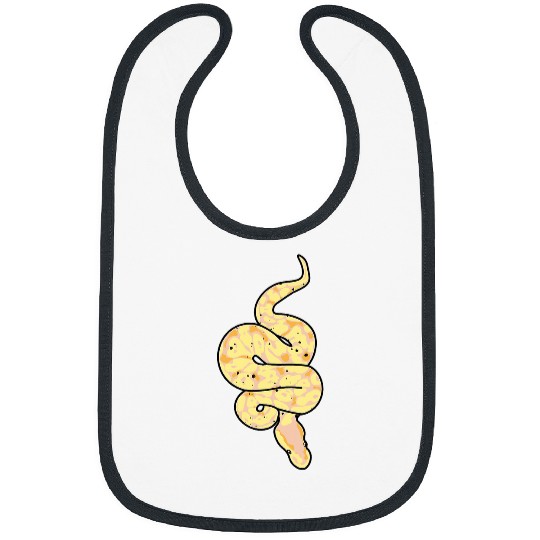Python Pet Snake Lover Reptile Banana Ball Python Funny Noodle Reptile Bibs