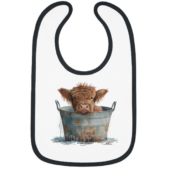 Cow Pet Western Love Spring Pastel Bibs
