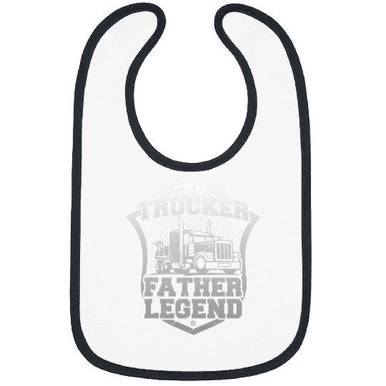 Truck Fun Father Legend Dad 18 Wheeler Bibs