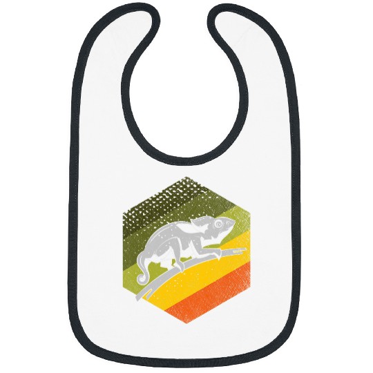 Chameleon Pet Reptile Exotic Animal Lover Lizard Wildlife Bibs