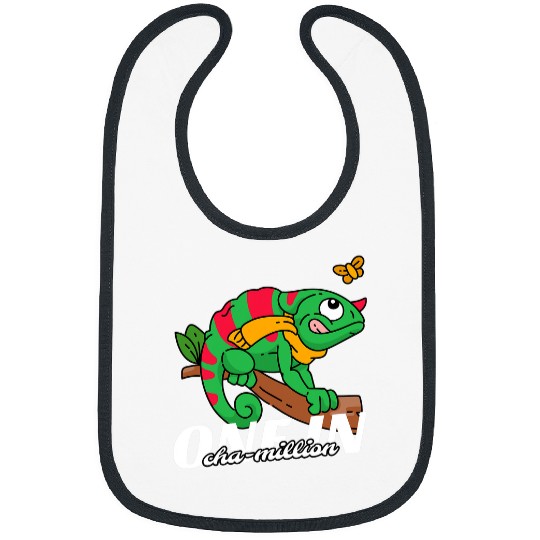 Chameleon Pet One In ChaMillion Reptile Lizard Lover Bibs