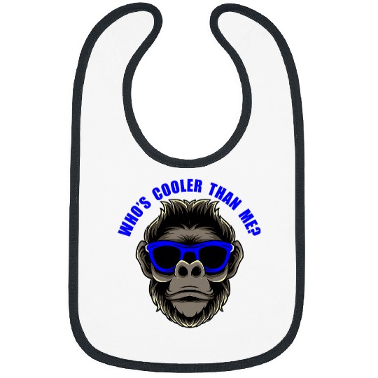 Gorilla Pet Monkey Sunglasses Shades Whos Cooler Than Me Kids Bibs