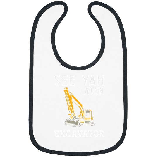Excavator Fun Driver Excavator Operator Construction Work Bibs