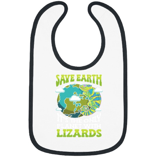 Chameleon Pet Save Earth Its The Planet Wildlife Earth Day Lizard Bibs