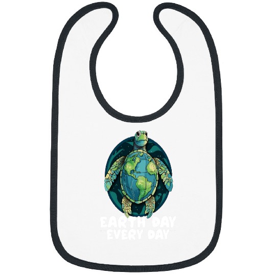 Turtle Pet Earth Day Everyday Sea Turtle Environment Save Earth Bibs