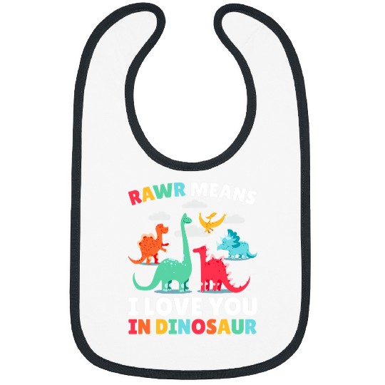 Dinosaur Pet Rawr means I Love you in Dinosaur with Dinosaur 1 Bibs