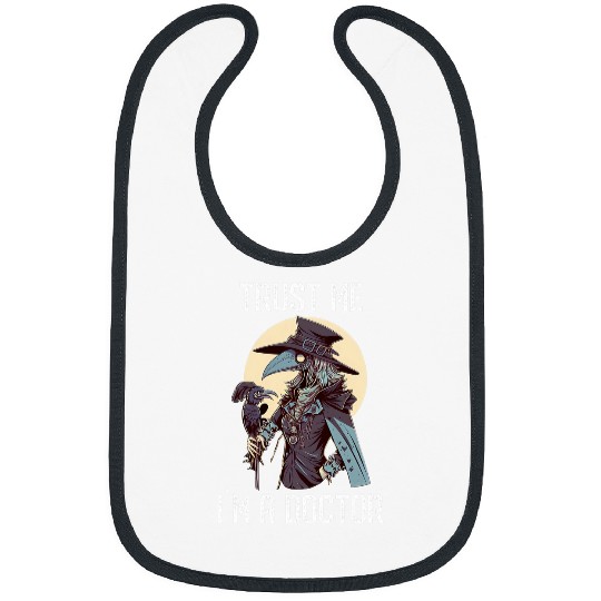 Trust Me I am Doctor Gothic Medieval Female Plague Doctor Bibs