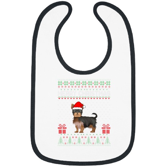 Yorkshire Pet Ugly Christmas Sweater for Women Men Yorkshire Terrier Xmas Bibs