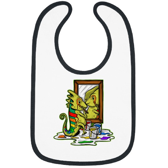 Chameleon Pet Reptiles panthers Chameleon Color Changing Animal Bibs