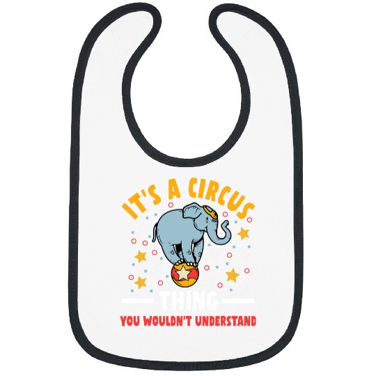 Elephant Mammal Circus Performer Elephant Balance Trapeze Artist Ringmaster Bibs
