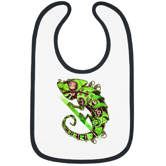 Chameleon Pet Mechanic Chameleons Science Robot Steampunk Bibs