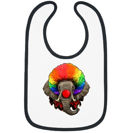 Elephant Mammal Clown Wildlife Elephant Safari Animal Circus 135 Bibs