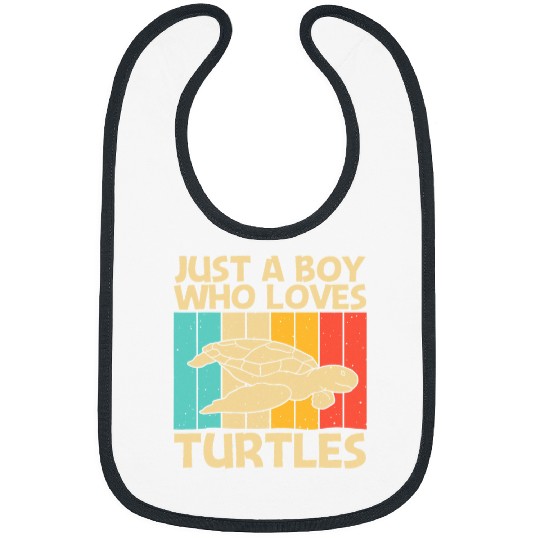 Turtle Pet Design For Boys Kids Sea Turtle Aquatic Animal Bibs