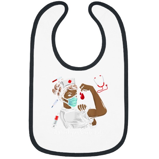 nurses Job Dialysis nurses BLACK nurses Black History Month Juneteenth Wo Bibs