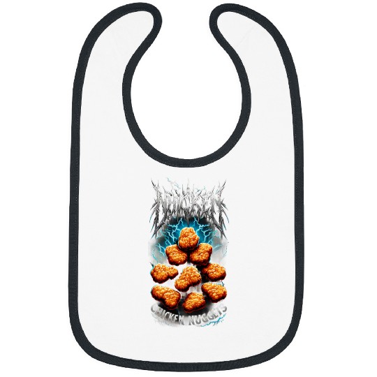 Chicken Pet Nuggets Heavy World Tour Hardcore Music 8 Bibs