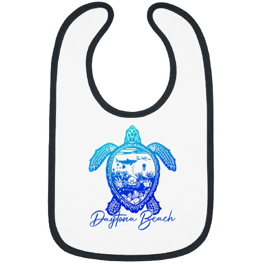 Turtle Pet Daytona Beach Florida Sea Turtle Matching Family Vacation Bibs