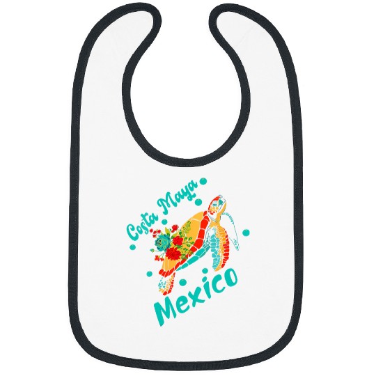 Turtle Pet Costa Maya Mexico Turtle Sea Tropical Souvenir Travel Bibs
