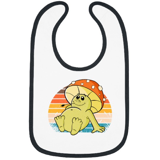 Frog Pet Cottagecore Aesthetic Frog Mushroom Hat Toad Goblincore 4 Bibs