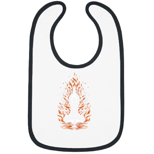 Yoga Pose In Front Of A Fires Fitness Relaxation Fireplace Bibs