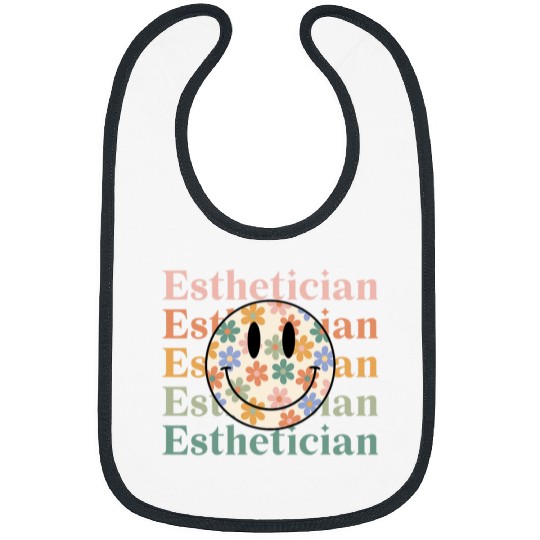 Groovy Esthetician Skin Therapist Makeup Artis Cosmetologist Bibs