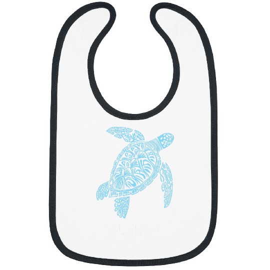 Turtle Pet St Lucia Tribal Sea Turtle Scuba Diving Vintage Saint Lucia Bibs