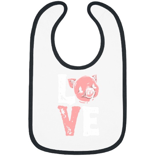 Pig Pet Farm Animal Piglets Farming Farmer Love Bibs