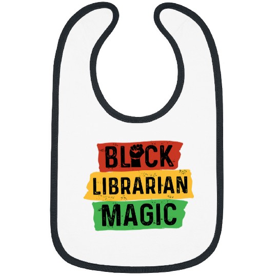 Book Fun Black Librarian Magic Book Nerd Bookish Afrocentric Pride Bibs
