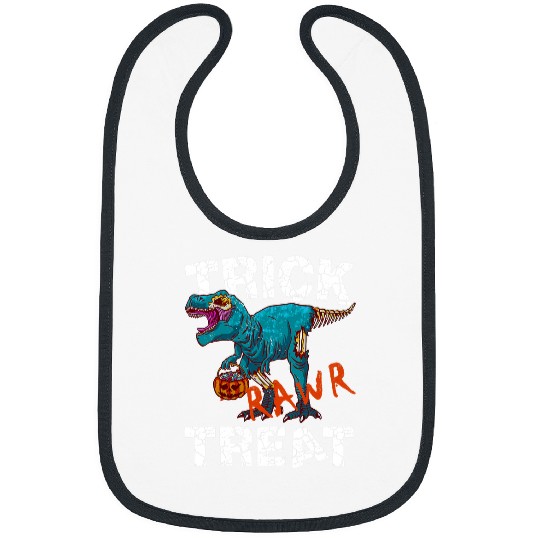 Dinosaur Pet Halloween Zombie Dinosaur Trick Rawr Treat TRex Kids 1 Bibs