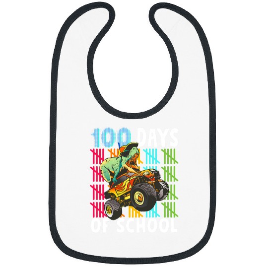 Dinosaur Pet Happy 100 Days Of School For Kids Boys Dinosaur T rexs 2 Bibs