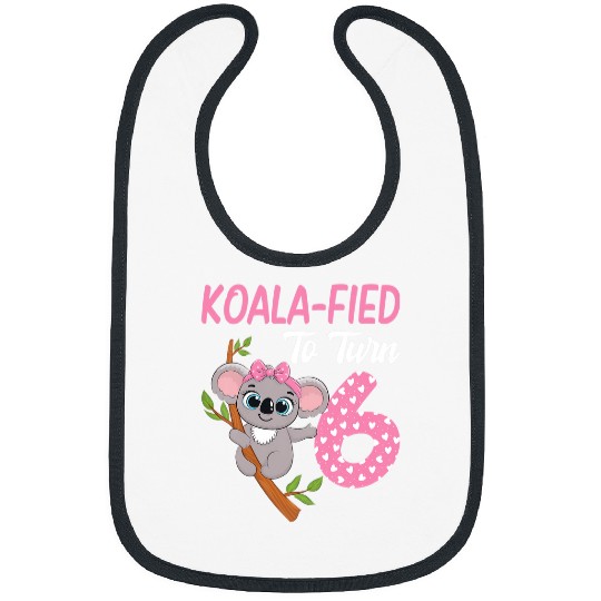 Koala Pet Kids 6 Year Old Koala 6th Birthday Party Animal Koala Lover 1 Bibs