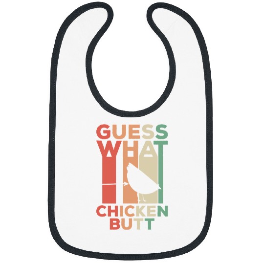 Chicken Pet Guess What Chicken Butt Tee Bibs