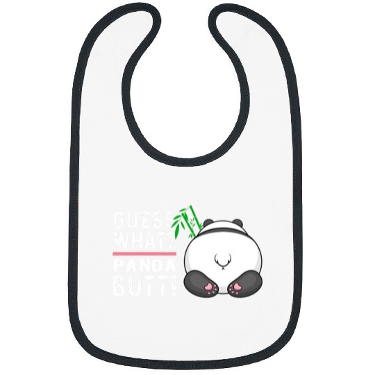 Chicken Pet Guess What Panda Butt Funny Guess What Chicken Butt Bibs