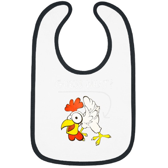 Chicken Pet Guess What Chicken Butt Funny Classic Joke Bibs
