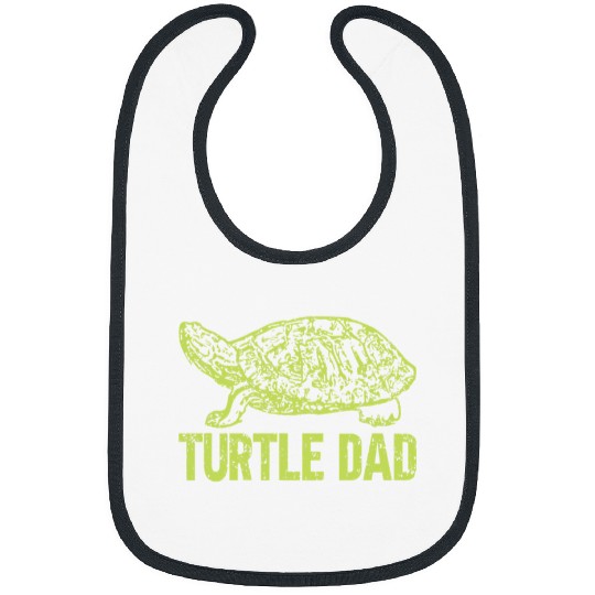 Turtle Pet Mens Turtle Dad Box Turtle Daddy Tortoise Lover Fathers Day Bibs