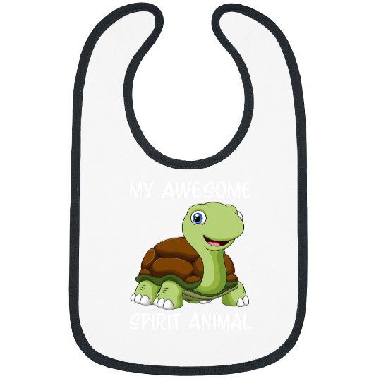 Turtle Pet My Awesome Spirit Animal is a Bibs