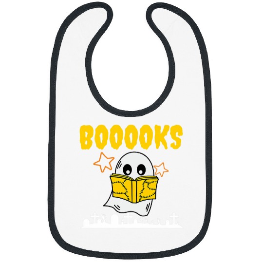 Book Fun ghosts Book Reading Halloween Teacher Bookworm Librarian Bibs