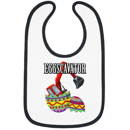 Excavator Fun Eggscavator Funny Easter Egg Hunt Construction Excavator Toy Bibs