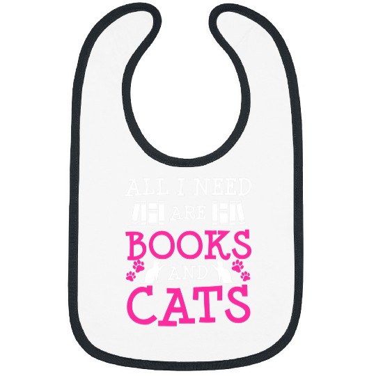 Book Fun Cat Mom Dad Owner Funny Gift Bookworm Literary Bibs