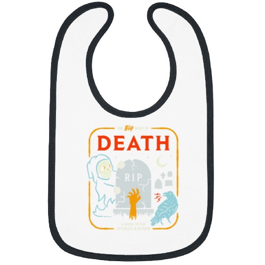 Book Fun The Big Book Of Death Funny Halloween Bibs
