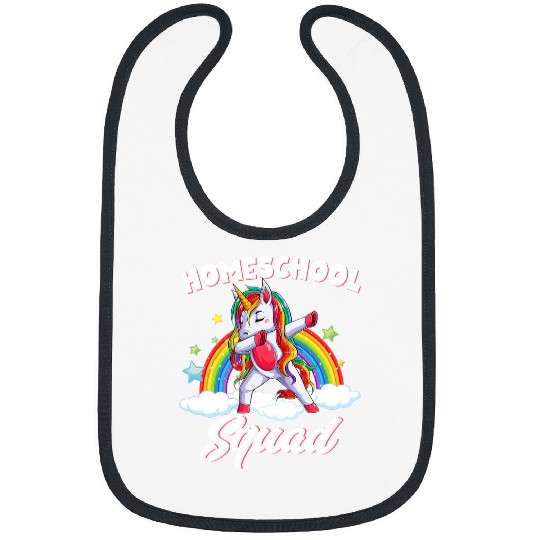 Unicorn Pet Cute Homeschool Squad  Unicorn Teachers Homeschoolers Bibs