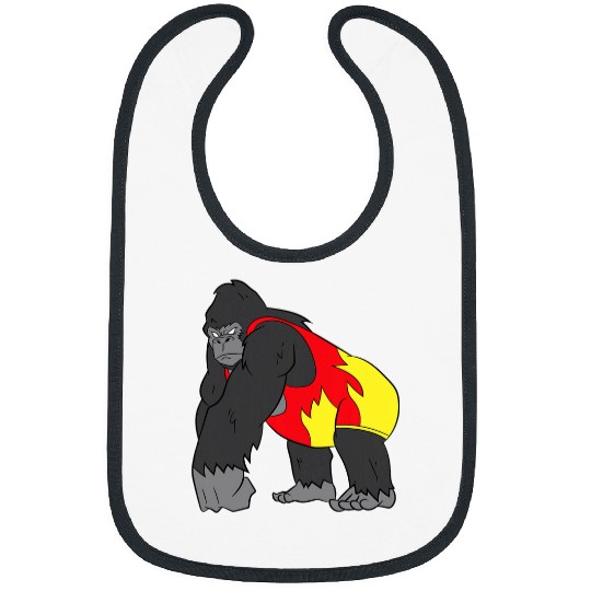Sport Wrestling Wrestler Gorilla Design Dad Wrestling Bibs